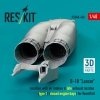 RESKIT RSU48-0426 B-1B Lancer nacelles with air intakes & late exhaust nozzles (type 1) (сlosed engine bays) for Revell kit (3D Printed) (1/48)